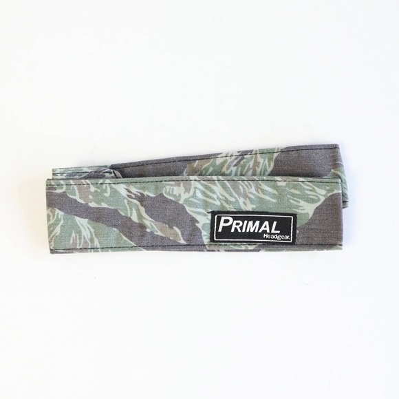 Primal Headgear Trunk & Tiger stripe Headband Canadian camo terry cloth limited - Picture 1 of 4